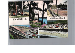 CPA  - MIMIZAN PLAGE 40 - Souvenir Camping Plage Tennis Vue Générale 1958 - Mimizan Plage