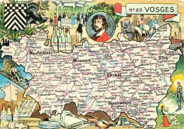 CARTE GEOGRAPHIQUE N°89 VOSGES  - Cartes Géographiques