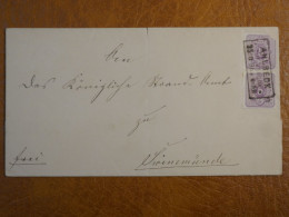 J29 GERMANY   LETTRE  1897   PETIT BUREAU AHLBECK+PAIRE DE TP +AFF. INTERESSANT+ - Entiers Postaux