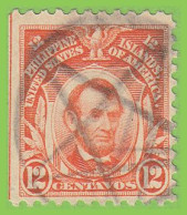 Voyo USA PHILIPPINES 12c 1917 Mi#PH 280a  (o) Used - Abraham Lincoln - Filippine