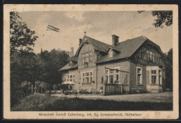 AK Callenberg, Wirtschaft Schloss Callenberg, Frühes Flugzeug  - Sonstige & Ohne Zuordnung