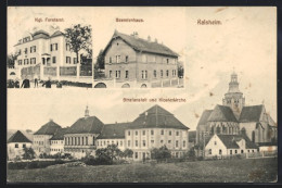 AK Kaisheim, Strafanstalt U. Klosterkirche, Beamtenhaus U. Kgl. Forstamt  - Bagne & Bagnards