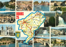 25 LE DOUBS CARTE GEOGRAPHIQUE  - Maps