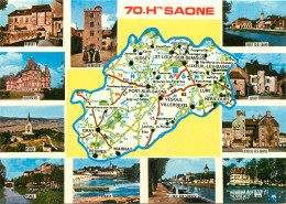 70 HAUTE SAONE CARTE GEOGRAPHIQUE  - Otros & Sin Clasificación