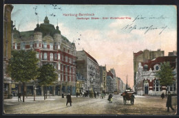 AK Hamburg-Barmbeck, Hamburger Strasse Ecke Winterhuder Weg Mit Geschäften  - Nord