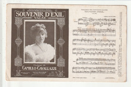 CP VALSE Souvenir D'exil Musique De Camillo Cavallazzi - Danza