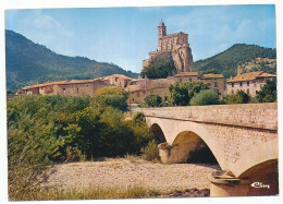 CPSM / CPM 10,5 X 15 Drôme PIERRELONGUE Le Pont Sur L'Ouvèze Et L'église - Autres & Non Classés