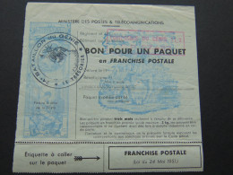 Rare Timbre De Franchise Militaire Pour Des Colis Mais Dont Le Texte Ne Correspond Exactement à Aucun De Ceux Décrits Da - Used Stamps