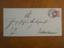 J29 GERMANY   LETTRE  DEVANT 1886  PETIT BUREAU HOLZMINDEN  +AFF. INTERESSANT+ - Covers & Documents