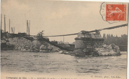 MOURS - Campagne De 1914 - Le Pont Du Chemin De Fer Détruit Par Le Génie Français - Mours