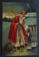 Gruss Vom Nicolo Nikolaus Spielzeug  Puppen 1911   #AK6363 - Saint-Nicholas Day