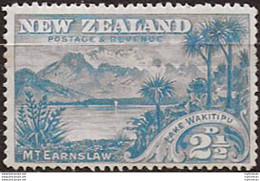1898 New Zealand Lake Wakitipu 2½d. Blue MH SG N. 249 - Sonstige & Ohne Zuordnung