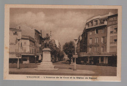 CPA - 26 - Valence - L'Avenue De La Gare Et La Statue De Bancel - Non Circulée - Valence