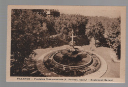 CPA - 26 - Valence - Fontaine Monumentale - Boulevard Bancel - Non Circulée - Valence