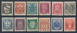 526** à 537** Série Armoiries De Villes - 1941-66 Coat Of Arms And Heraldry