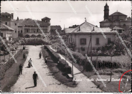 Ah782 Cartolina Oregna Viale Stazione E Castello Provincia Di Torino Piemonte - Altri & Non Classificati