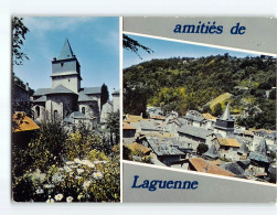 LAGUENNE : Carte Souvenir, L'Eglise Et Vue Partielle - état - Other & Unclassified
