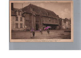 CPA  - SAINT VALERY SUR SOMME 80 - Les Magasins Très Animé Carte Vierge - Saint Valery Sur Somme