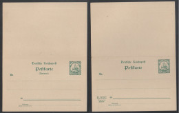 SAMOA / 1901 # P7 DOPPEL GSK OHNE DRUCKDATUM - ENTIER POSTAL DOUBLE SANS DATE - Samoa