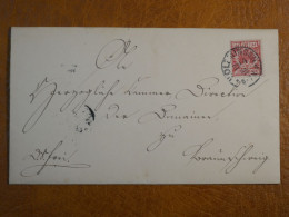 J29 GERMANY   LETTRE   1887  PETIT BUREAU HOLBINDEN  +AFF. INTERESSANT+ - Lettres & Documents