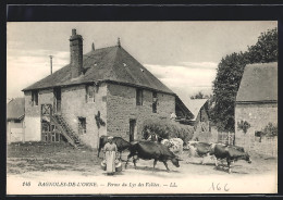 CPA Bagnoles-de-L`Orne, Ferme Du Lys Des Vallees, Bauernhof Avec Vachesn  - Bagnoles De L'Orne