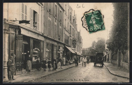 CPA Ermont, La Rue De La Gare, Vue De La Rue  - Ermont-Eaubonne