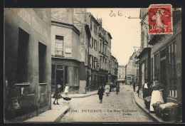 CPA Puteaux, La Rue Voltaire, Vue De La Rue  - Puteaux