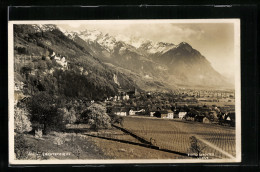 AK Vaduz, Gesamtansicht Aus Der Vogelschau  - Liechtenstein