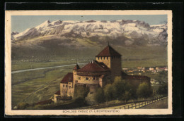 AK Vaduz, Schloss Mit Bergen  - Liechtenstein