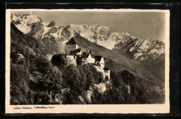 AK Vaduz, Schloss Mit Gebirgswand  - Liechtenstein