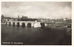 PAYS-BAS - Maastricht St Servaasburg - Vue Générale - Pont - Bateaux - Carte Postale Ancienne - Maastricht