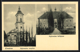 AK Komárom, Református Templom, Református Kollégium  - Ungarn