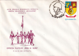 A24774 - Military Glory Road Cover Romania 1982 - Brieven En Documenten
