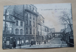 Cpa 93 Saint Denis, Rue Du Port-JF, 1917 - Saint Denis