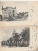 FREPILLON - 2 CPA : La Mairie - Eglise - Sonstige & Ohne Zuordnung