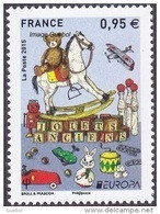France N° 4953 ** Europa 2015 - Les Jouets Anciens, Cheval, Voiture, Ours, Avion, Lapin Etc... - Ongebruikt