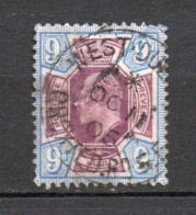 - GRANDE-BRETAGNE N° 115 Oblitéré - 9 D. Bleu Et Violet-brun Edouard VII 1902-10 - Cote 70,00 € - - Gebraucht