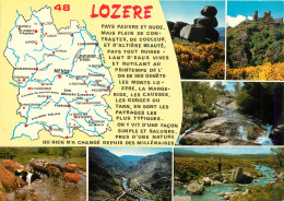 48  LOZERE CARTE GEOGRAPHIQUE DEPARTEMENT - Autres & Non Classés