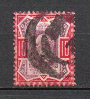 - GRANDE-BRETAGNE N° 116 Oblitéré - 10 D. Rouge Carminé Et Violet-brun Edouard VII 1902-10 - Cote 65,00 € - - Gebraucht