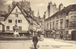 DIJON Place François Rude Et Rue Des Forges Le Bareuzal Animée Commerces Voiture RV - Dijon