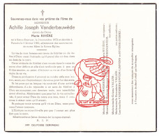 DP Achille Joseph Vanderbauwède ° Saint-Saveur 1872 † Renaix Ronse 1960 X Marie Rivière // Vallèe Limpens Dumez - Devotion Images