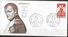 Napoléon Envel. Type FDC Paris 13.XII.69 " Cachet Temporaire Illustré Transfert Des Cendres De L'Aiglon " - Napoleón