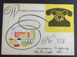 Wir Haben Fernsprecher Telefon Augsburg  1962  #AK6366 - Augsburg