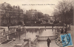 FRANCE - Dijon - Le Square Et Panorama De La Place Darcy - Carte Postale Ancienne - Dijon