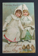 Fröhliches Neujahr Kinder 1901   #AK6367 - Augsburg