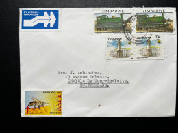 ENVELOPPE ZIMBABWE HARARE 1997 POUR LA TOUR DE PEITZ SUISSE - Zimbabwe (1980-...)