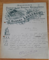 N°79 Facture Brasserie Hubert Leclercq Trith Saint Leger - 1900 – 1949