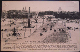 CPA Années 1920 - Automobiles Et Véhicules Hippomobiles  LA PLACE DE LA CONCORDE - PARIS - Places, Squares