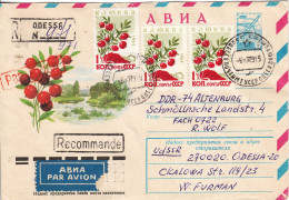 UdSSR, R-Brief, Gelaufen Von Odessa Nach Altenburg (DDR) / USSR, Reg. Letter, Postally Used, From Odessa To GDR - Fruits