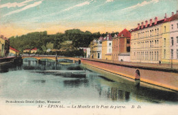 FRANCE - Épinal - La Moselle Et Le Pont De Pierre - Carte Postale Ancienne - Epinal